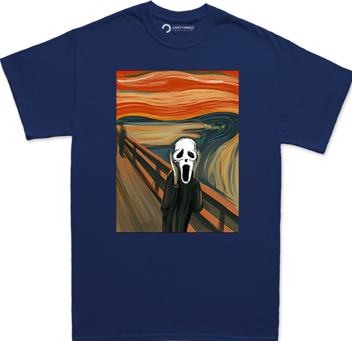 Halloween Scream Mens Shirt, Funny Halloween Tee, Scary Halloween Scream T shirt, The Scream Shirt, Halloween Party Tee, Van Gogh T shirt