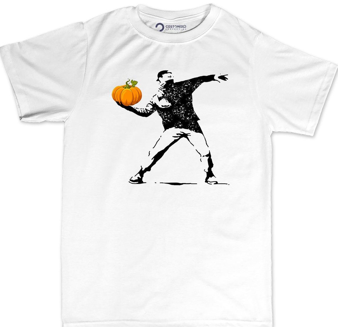 Funny Halloween Shirt, Halloween Pumpkin Shirt, Halloween Fall Shirt, Spooky Season Shirt, Halloween Party Tee, Funny Halloween Banksy Shirt