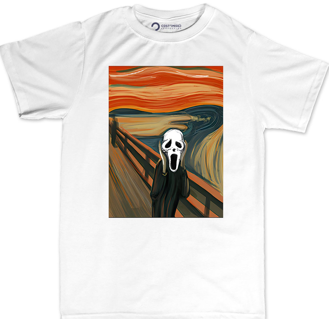 Halloween Scream Mens Shirt, Funny Halloween Tee, Scary Halloween Scream T shirt, The Scream Shirt, Halloween Party Tee, Van Gogh T shirt