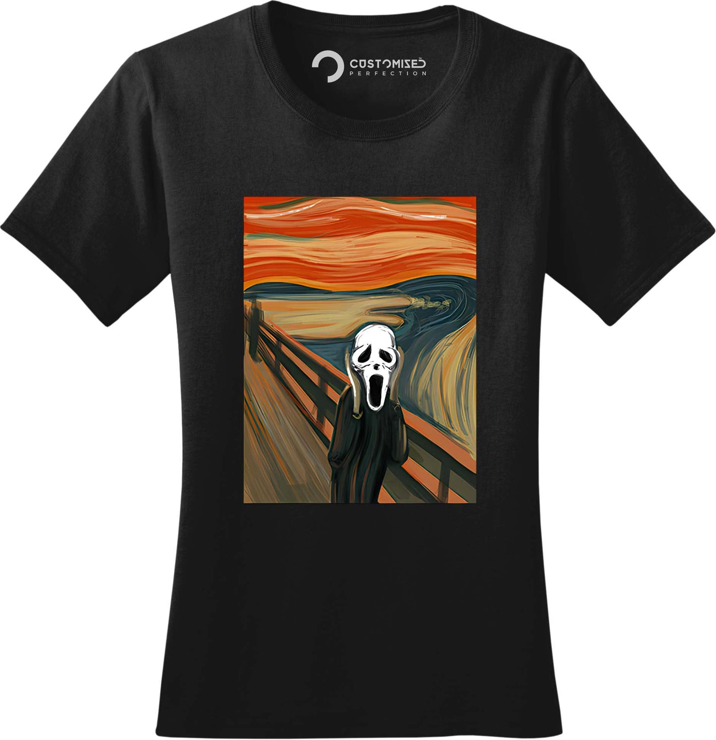 Halloween Scream Mask Shirt, Scary Mask Halloween Shirt, Halloween Party Tee, Van Gogh Shirt, Halloween Shirt, Scream Mask Ladies Shirt