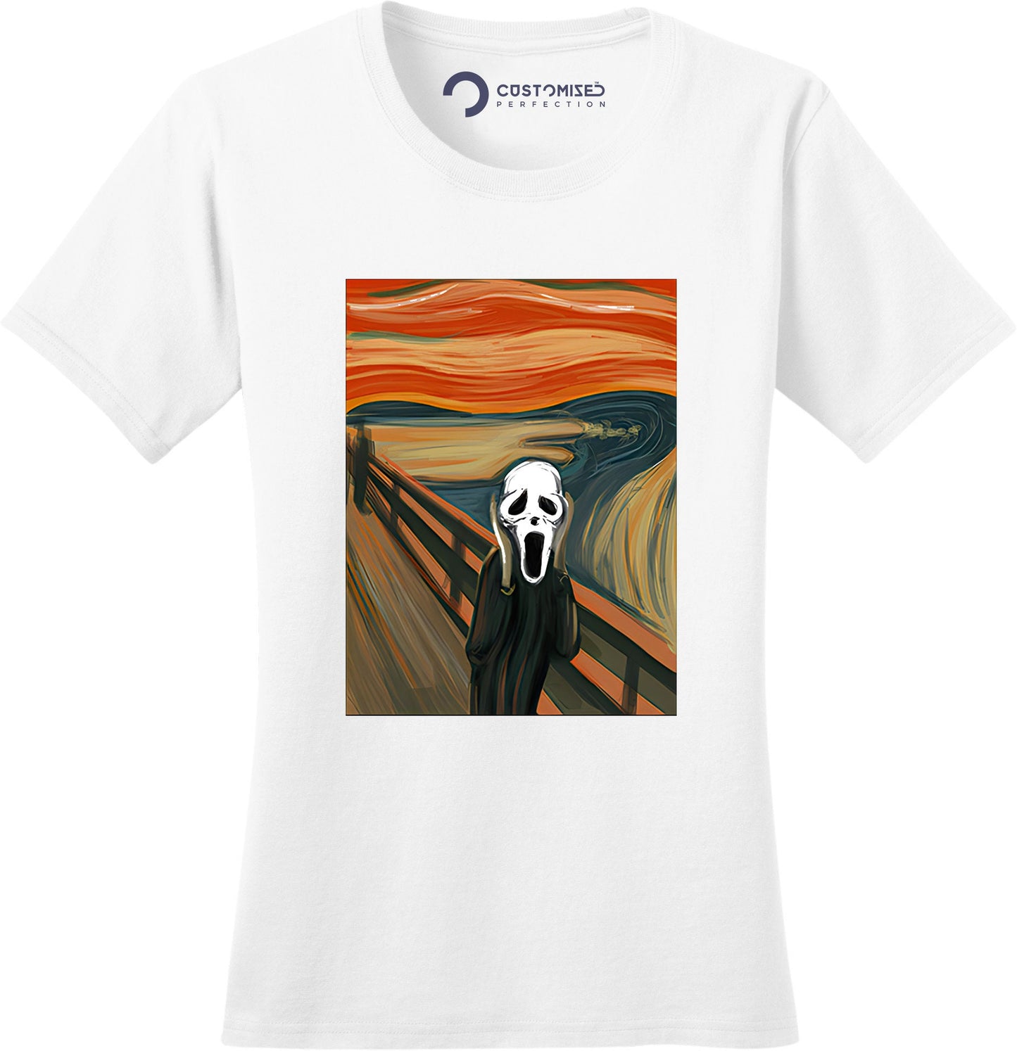 Halloween Scream Mask Shirt, Scary Mask Halloween Shirt, Halloween Party Tee, Van Gogh Shirt, Halloween Shirt, Scream Mask Ladies Shirt