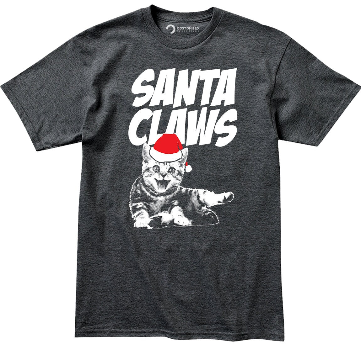 Funny Christmas T shirt for Men, Funny Cat Owner Shirt, Cat Lovers Shirt, Family Christmas T shirt, Funny Cat Shirt, Santa Claws Cat Shirt