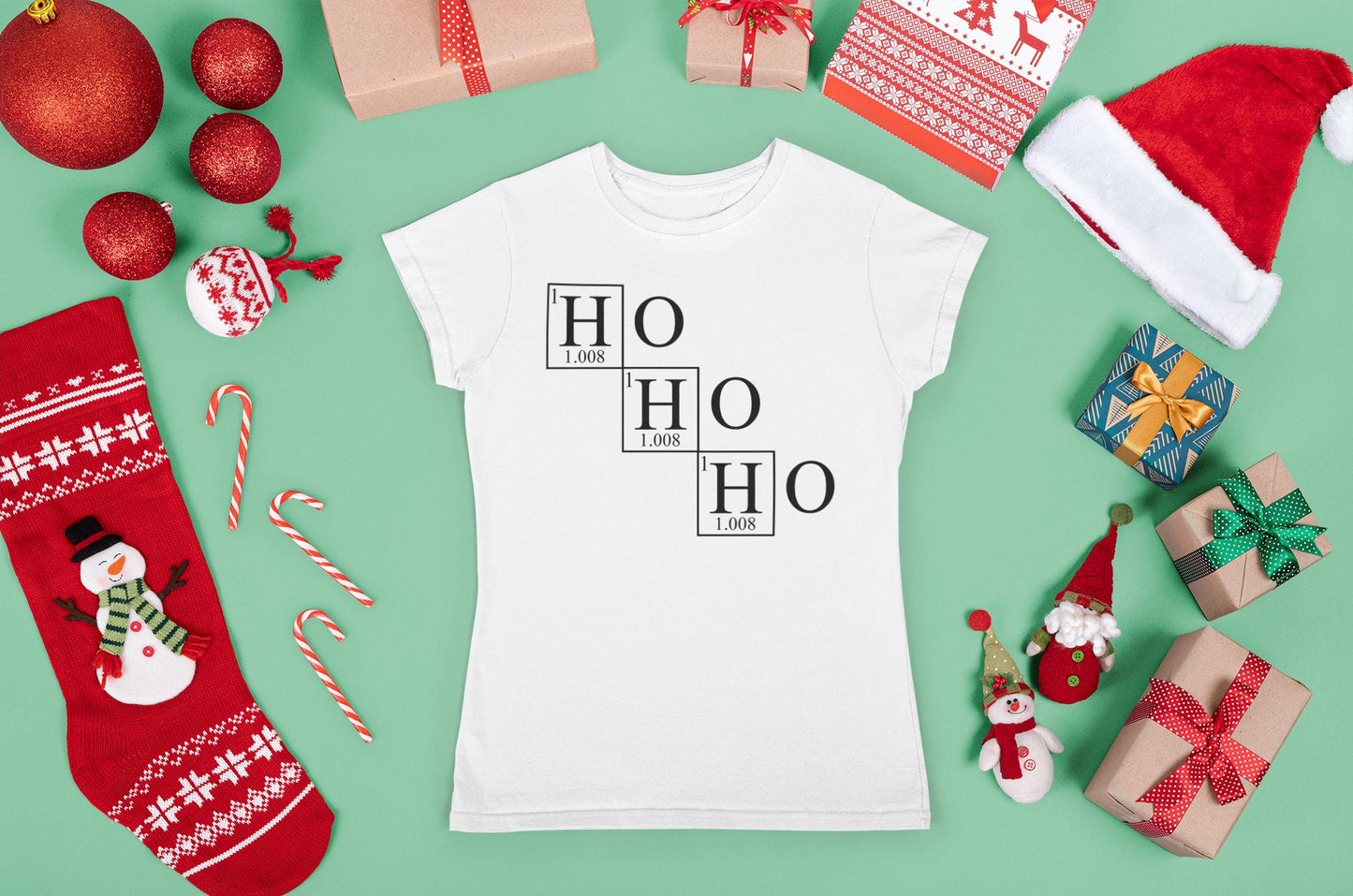 Funny Christmas Shirt for Women, Funny Holiday T shirt, Funny Christmas Tee, Cute Christmas Shirt, Xmas Family Shirt, Ho Ho Ho Ladies Shirt