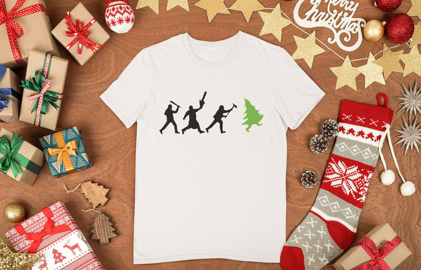 Funny Christmas Tree Shirt, Funny Christmas Shirt, Family Christmas Tee, Funny Holiday Shirt, Christmas Gift Shirt, Running Xmas Tree Shirt