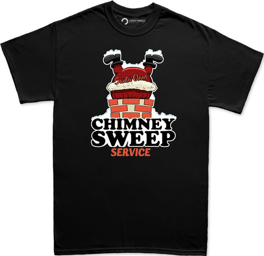 Funny Santa Shirt for Men, Funny Santa Christmas Shirt, Funny Christmas Gift, Xmas Holiday Shirt, Chimney Sweep Service Santa Mens Shirt