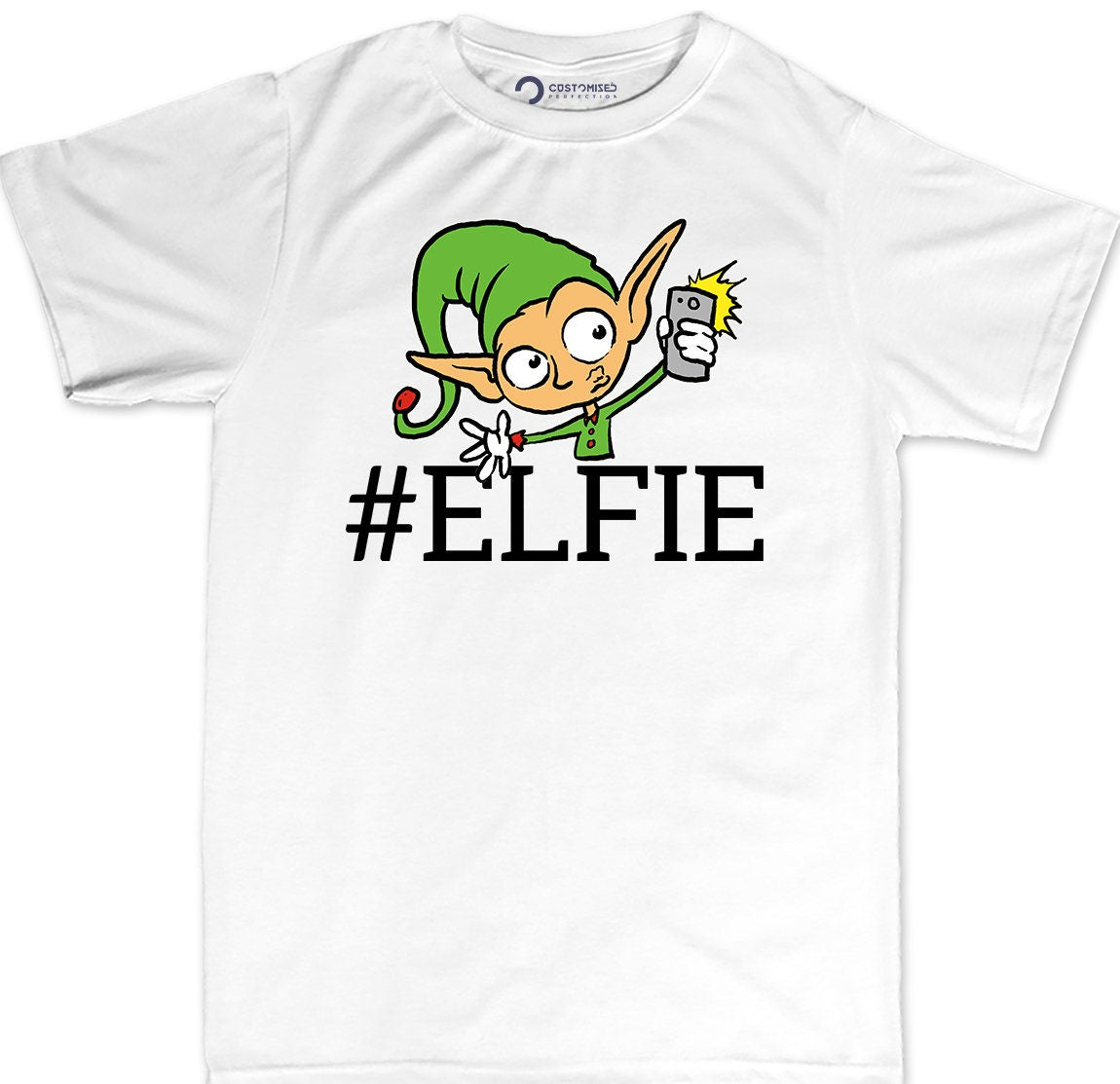 Funny Elf Shirt for Men, Funny Christmas Shirt, Christmas Elf Shirt, Xmas Holiday Shirt, Christmas Gift Shirt, Elf Santa Selfie Mens T Shirt