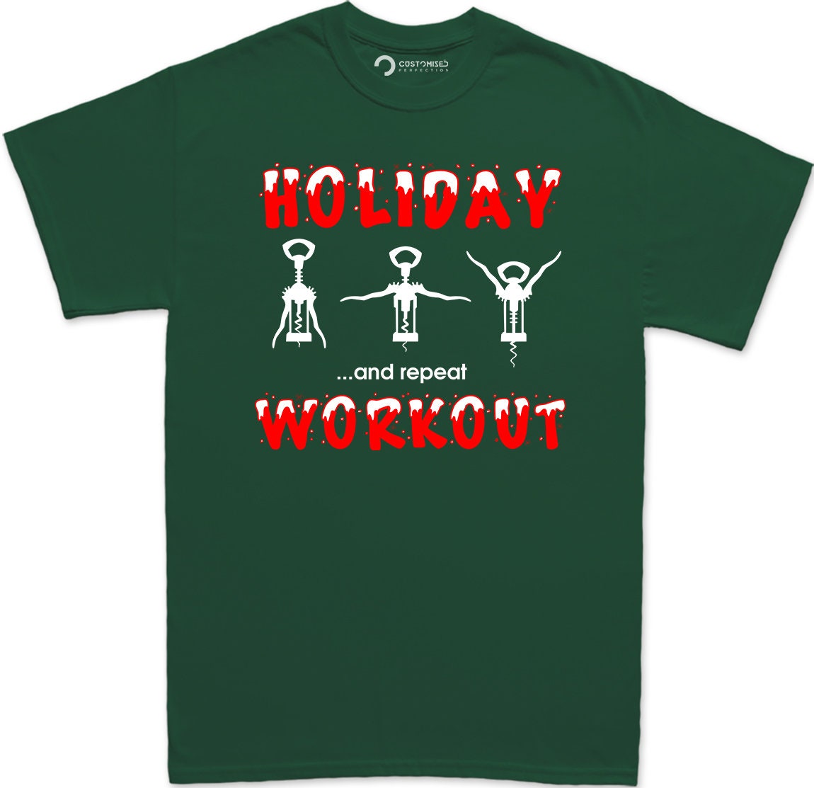 Funny Christmas Workout Shirt for Men, Funny Christmas Tee, Funny Christmas Gift Shirt, Funny Fitness Xmas Shirt, Holiday Workout Mens Shirt