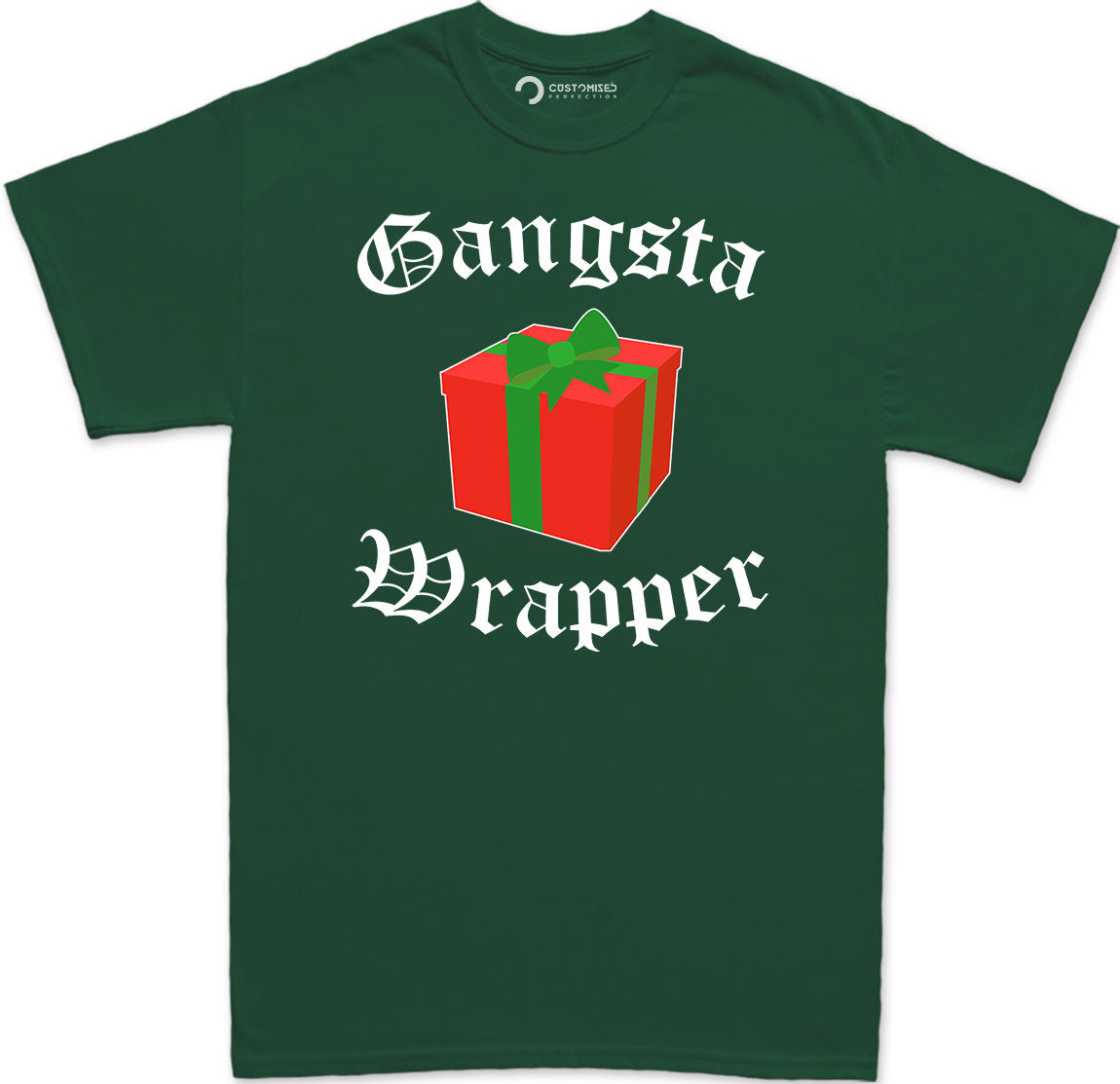 Gangsta Wrapper Shirt, Funny Christmas Shirt for Men, Funny Family Christmas Tee, Funny Holiday T Shirt, Christmas Party T Shirt