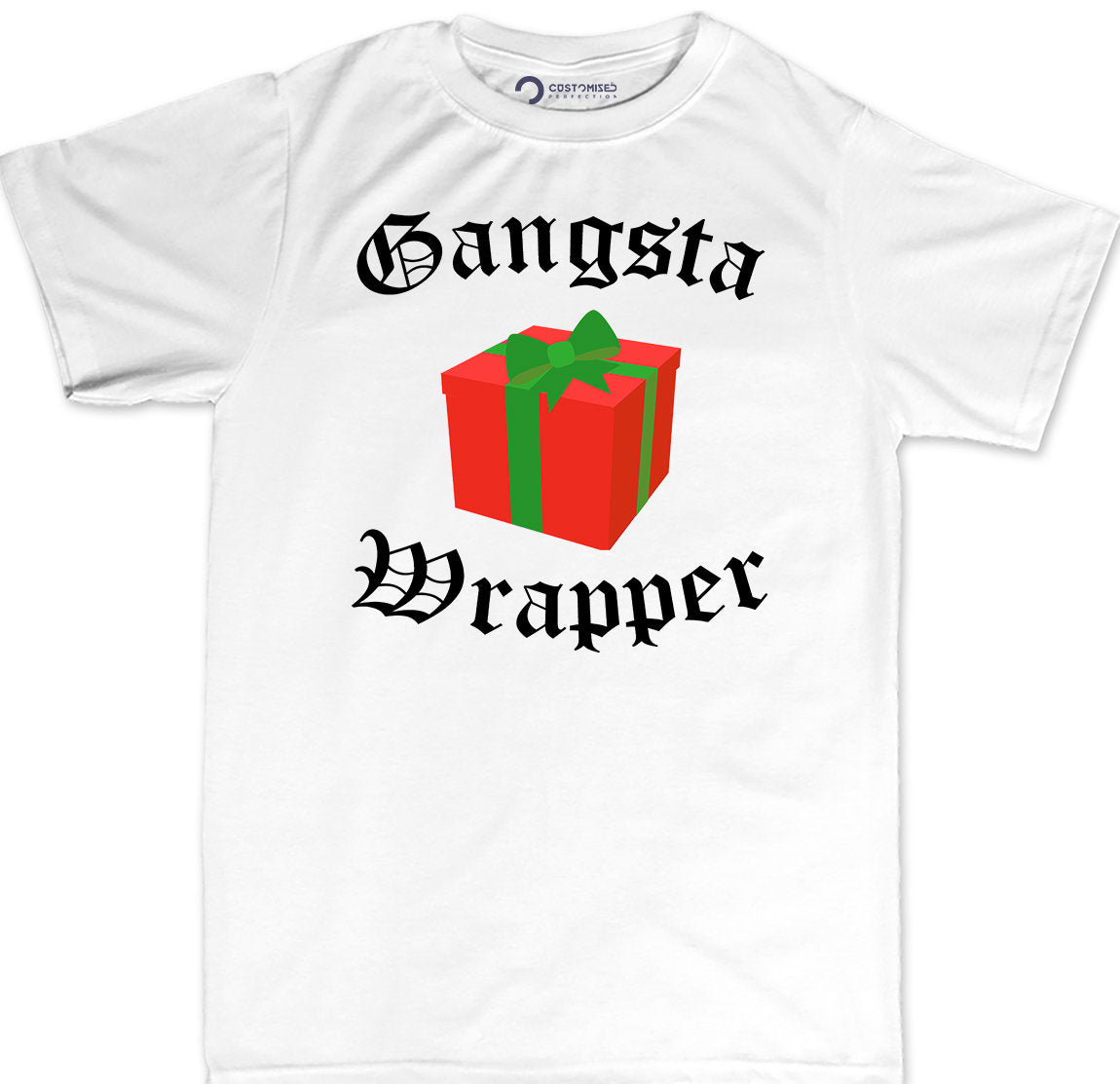 Gangsta Wrapper Shirt, Funny Christmas Shirt for Men, Funny Family Christmas Tee, Funny Holiday T Shirt, Christmas Party T Shirt