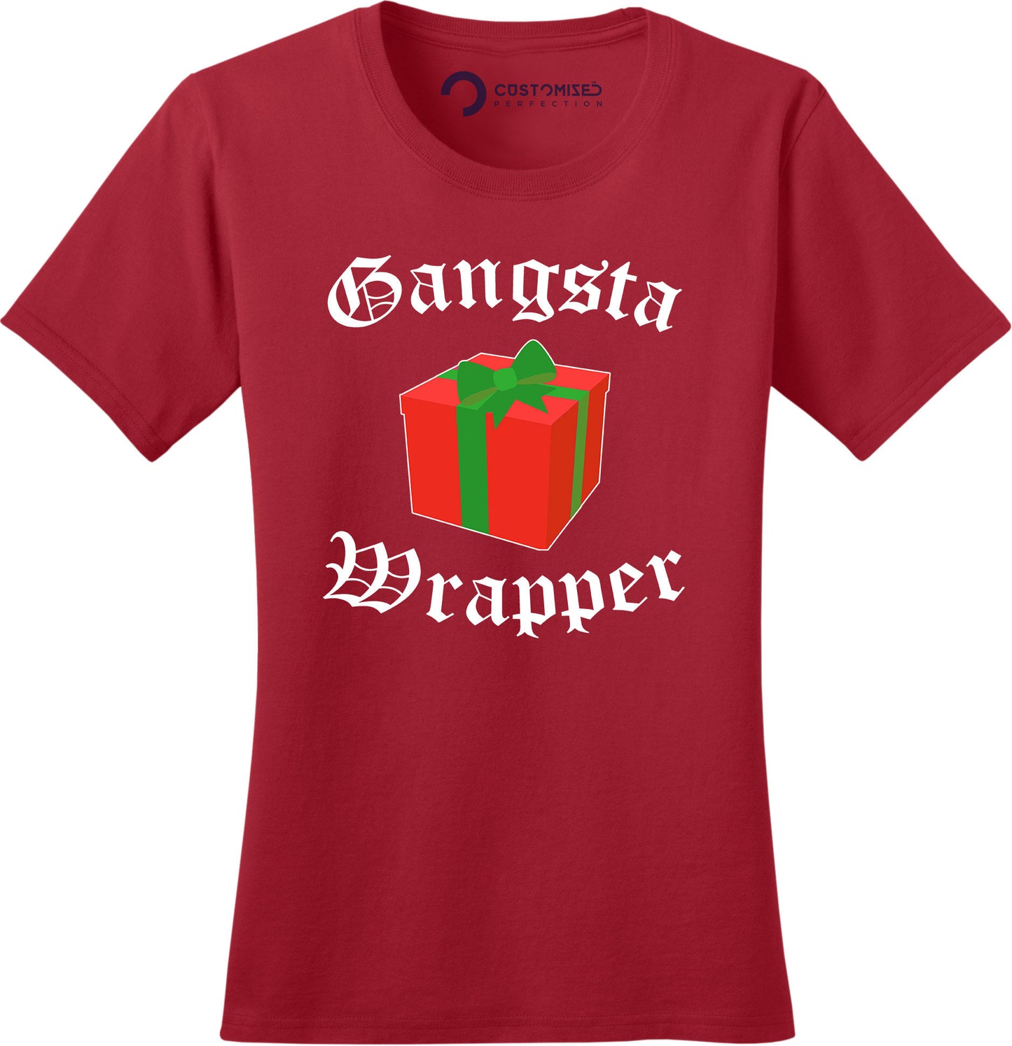 Gangsta Wrapper Shirt, Funny Christmas Shirt for Men, Funny Family Christmas Tee, Funny Holiday T Shirt, Christmas Party T Shirt