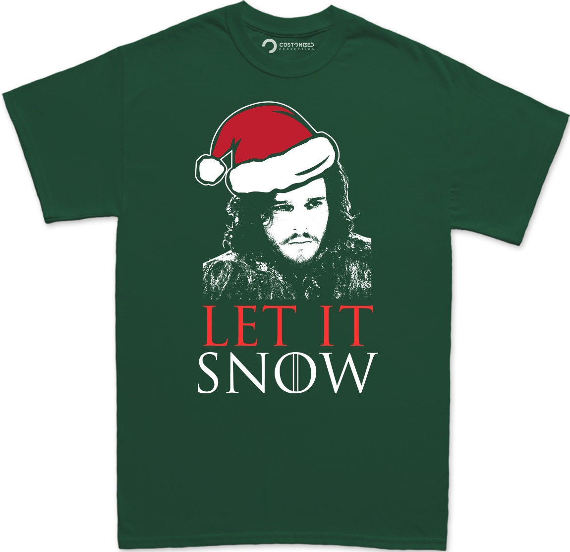 Let It Snow Christmas Shirt, Funny Christmas Holiday Shirt, Let it Snow Sign T shirt, Family Christmas Gift Shirt, Jon Snow Men's T Shirt
