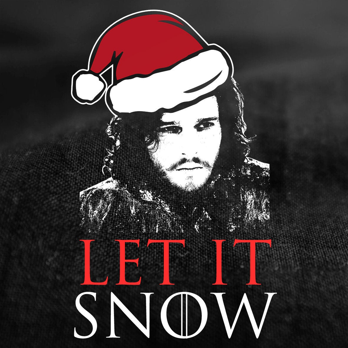Let It Snow Christmas Shirt, Funny Christmas Holiday Shirt, Let it Snow Sign T shirt, Family Christmas Gift Shirt, Jon Snow Men's T Shirt