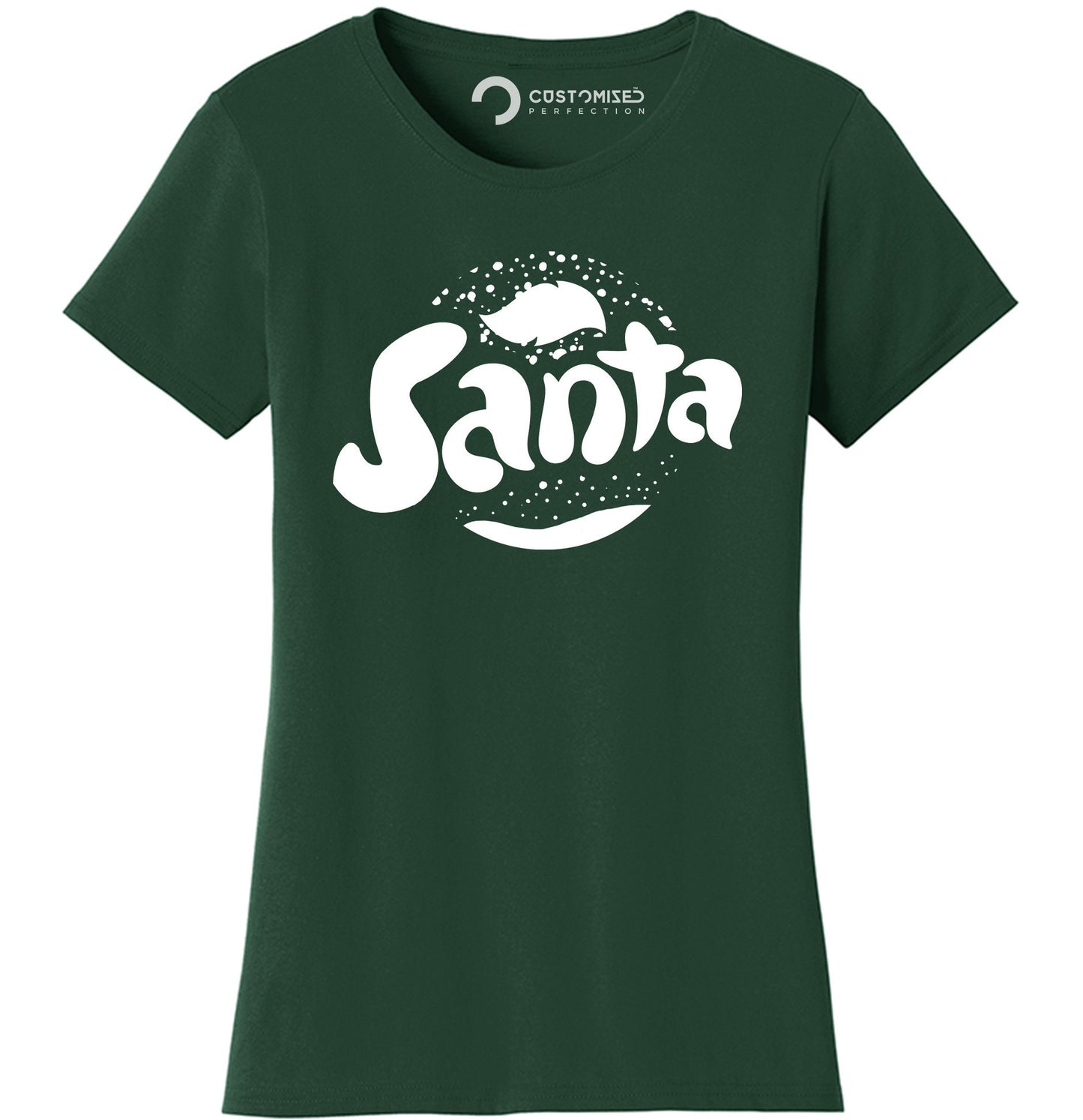 Funny Santa Christmas Shirt for Women, Unique Christmas Gift Shirt, Family Christmas Tee, Xmas Holiday T Shirt, Santa Fanta Ladies T Shirt