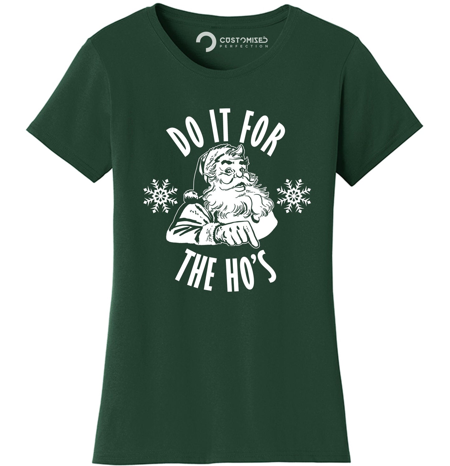 Funny Santa Claus Shirt, Funny Christmas T shirt, Christmas Crew Shirt, Cool Santa Shirt, Funny Holiday T shirt, Do It For The Ho's Shirt