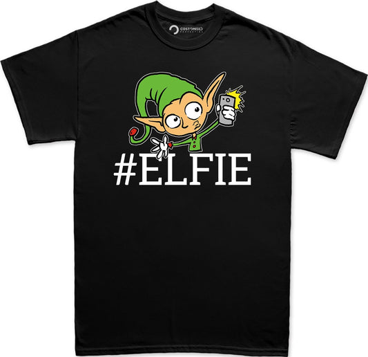 Funny Elf Shirt for Men, Funny Christmas Shirt, Christmas Elf Shirt, Xmas Holiday Shirt, Christmas Gift Shirt, Elf Santa Selfie Mens T Shirt