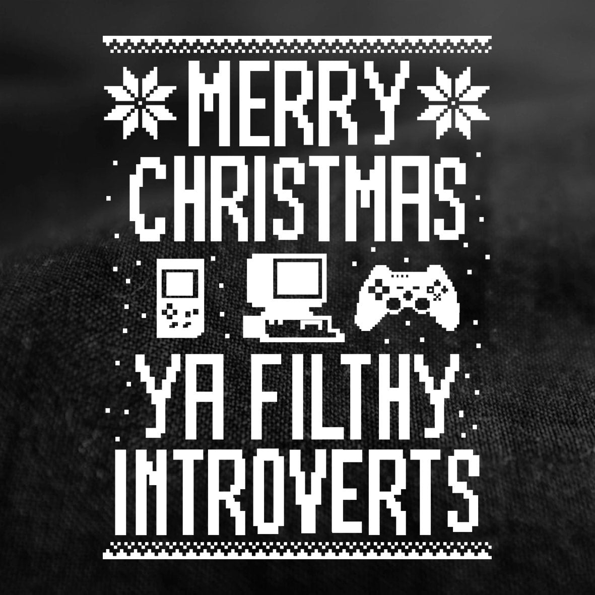 Funny Christmas Shirt, Nerd Shirt for Men, Retro Christmas Shirt, Homebody Christmas Shirt, Merry Christmas Filthy Introverts Mens T-shirt