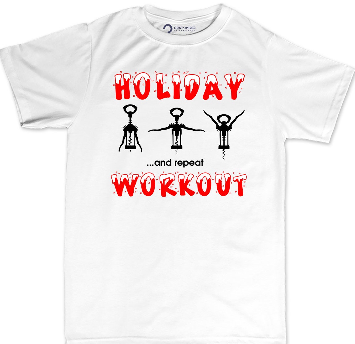 Funny Christmas Workout Shirt for Men, Funny Christmas Tee, Funny Christmas Gift Shirt, Funny Fitness Xmas Shirt, Holiday Workout Mens Shirt