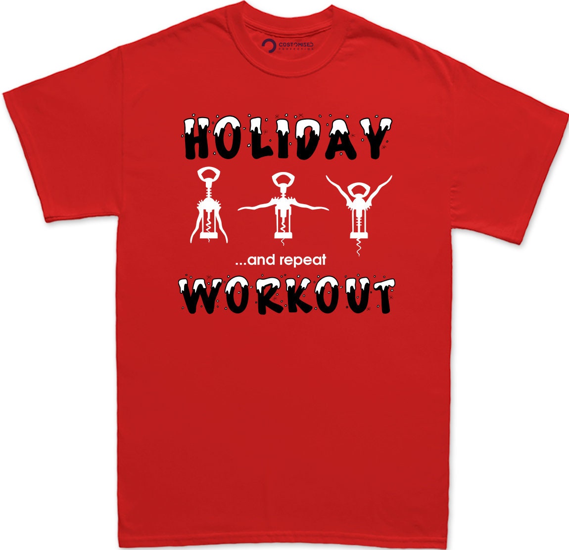 Funny Christmas Workout Shirt for Men, Funny Christmas Tee, Funny Christmas Gift Shirt, Funny Fitness Xmas Shirt, Holiday Workout Mens Shirt