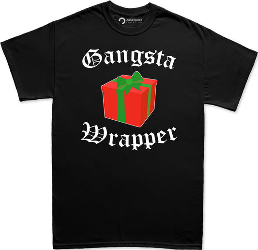 Gangsta Wrapper Shirt, Funny Christmas Shirt for Men, Funny Family Christmas Tee, Funny Holiday T Shirt, Christmas Party T Shirt