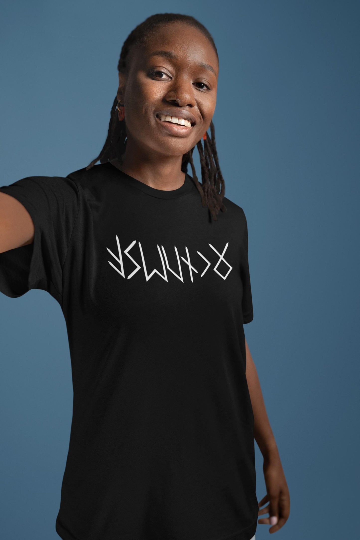 Name in RUNES Viking T-Shirt, Personalized Futhark Runes Tee, Custom Norse Tee Shirt, Unisex Viking Clothes, Norse Mythology Gifts