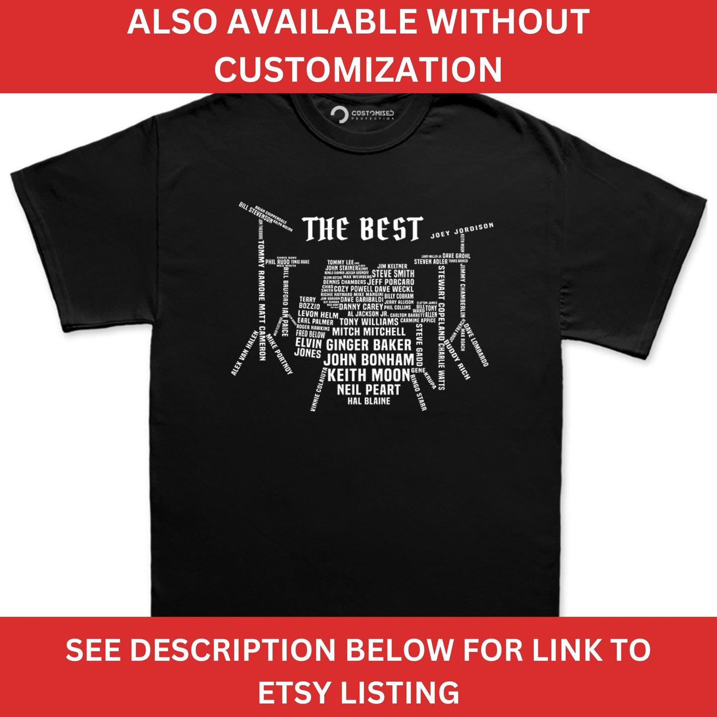 Custom Drummer Shirt, Gifts for Drummers, Personalized Drummer Gift, Drum Player Shirt, Gift For Drum Lovers, Drummer Tribute T shirt