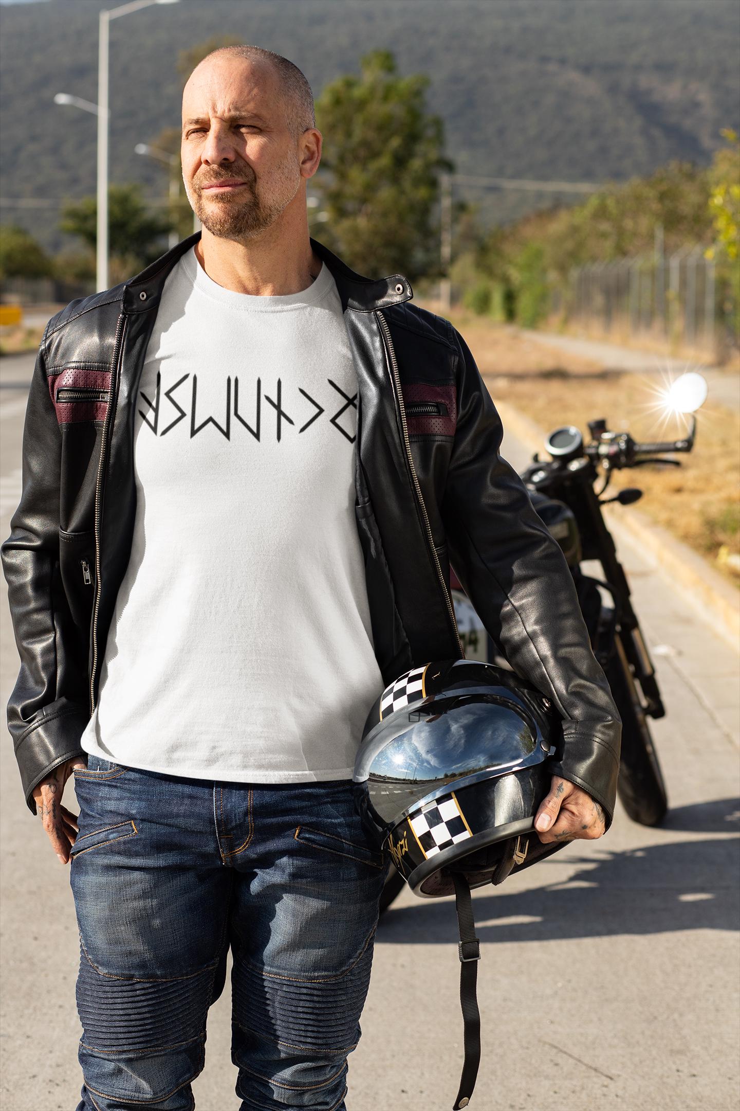 Name in RUNES Viking T-Shirt, Personalized Futhark Runes Tee, Custom Norse Tee Shirt, Unisex Viking Clothes, Norse Mythology Gifts