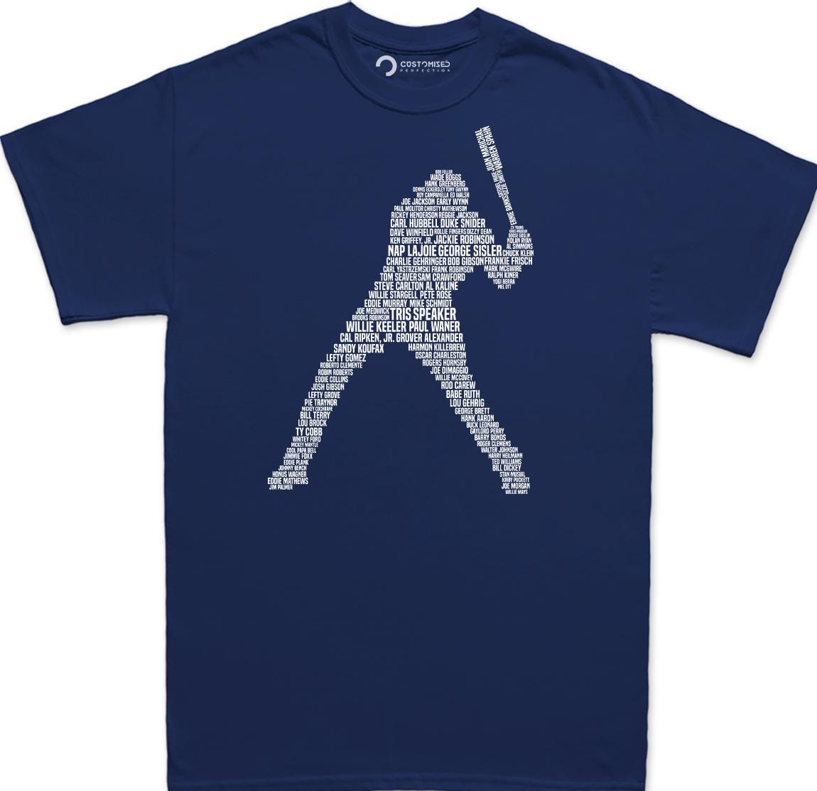 Mens Baseball Player Legends Pitcher Catcher Tribute T shirt Tee Top T-shirt
