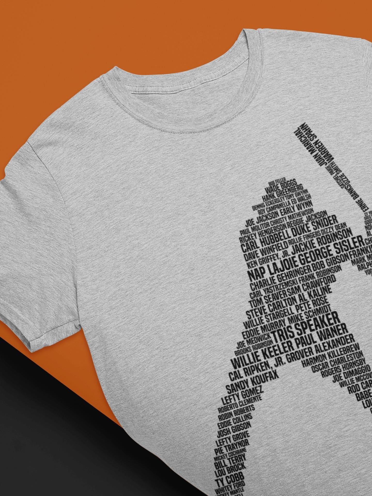 Mens Baseball Player Legends Pitcher Catcher Tribute T shirt Tee Top T-shirt