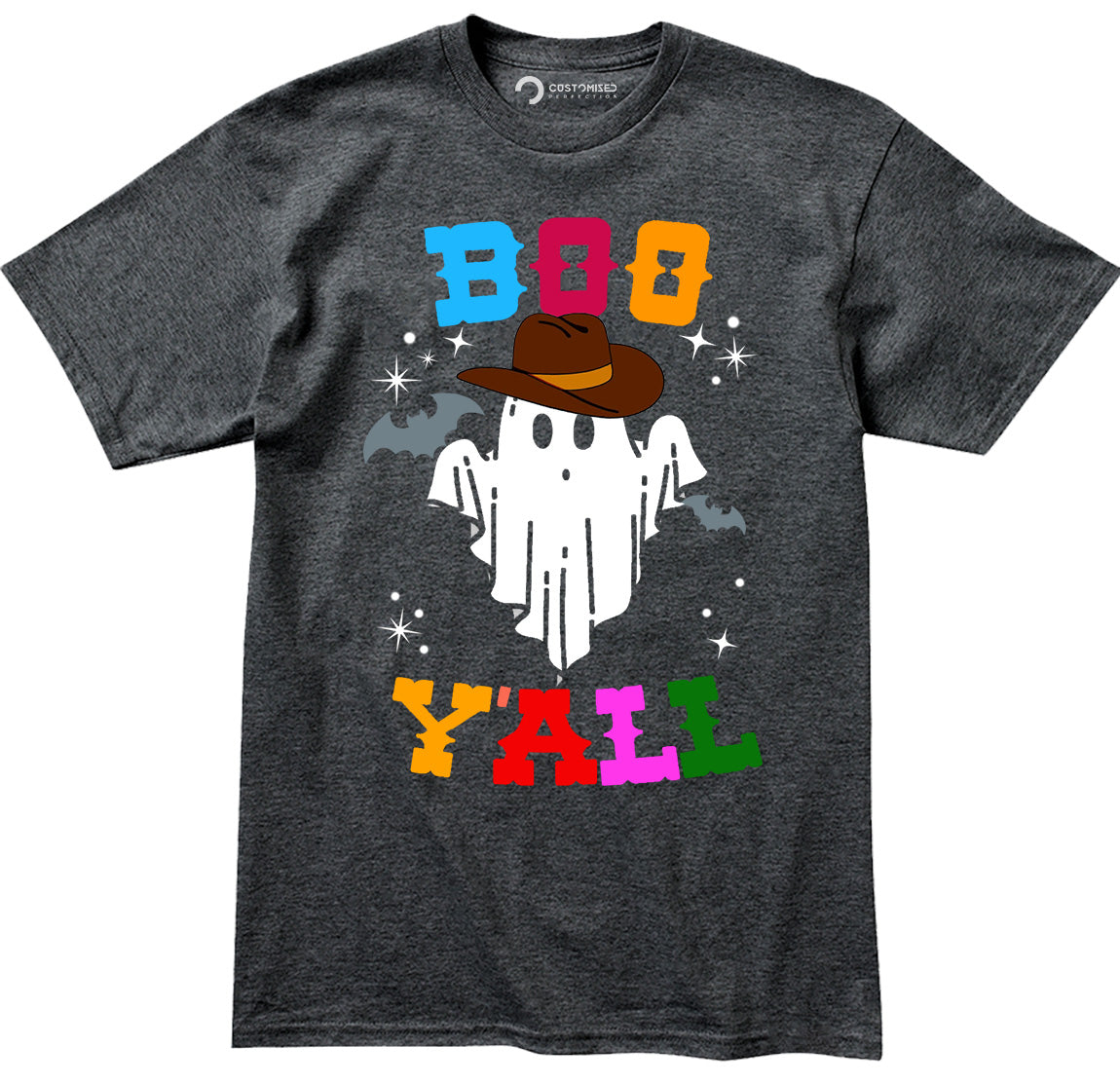 Boo Y'all Ghost Halloween T-Shirt for Men  - Funny Halloween Shirt with Ghost Adventures - Halloween Clothes Tee