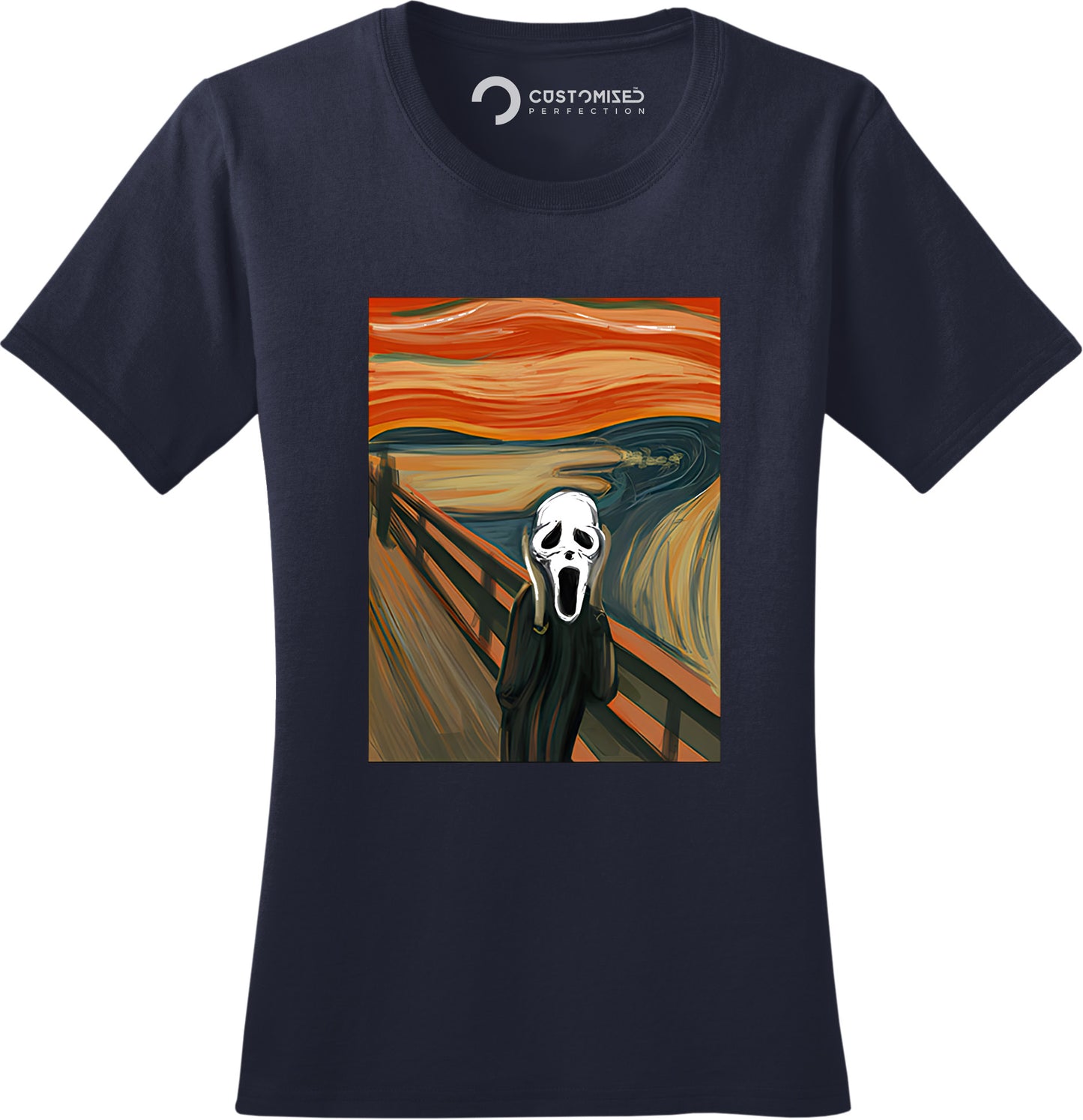 Halloween Shirt for Women - Van Gogh Scream Ghost Face - Scream Merchandise - Horror Movie Shirt - Ghostface Mask - Scary