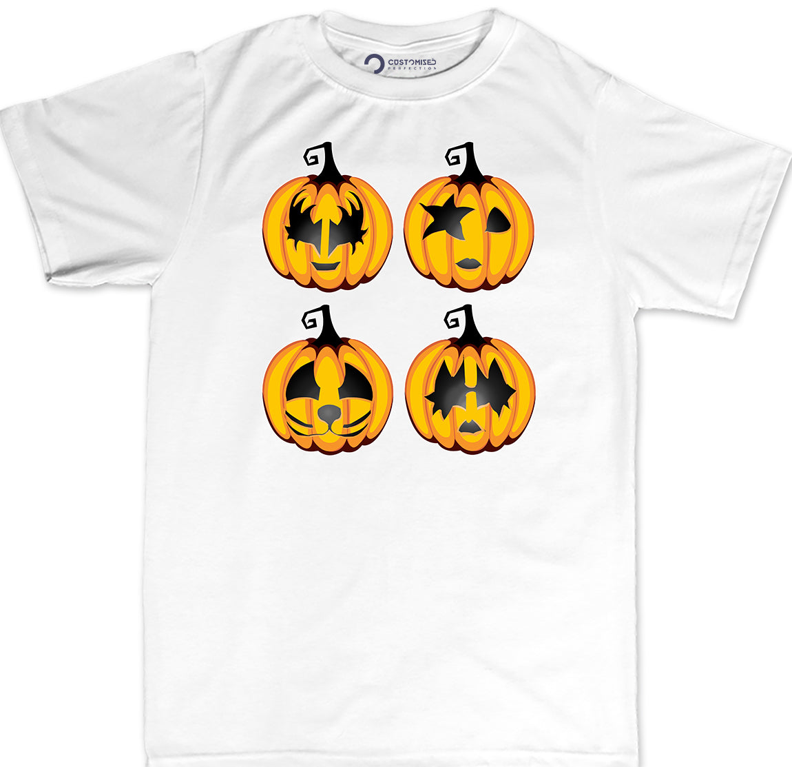 Mens Halloween Rock Pumpkin Scary Costume T Shirt (Tee)