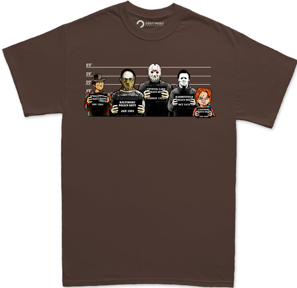 The Usual Horror Suspects Halloween T-shirt