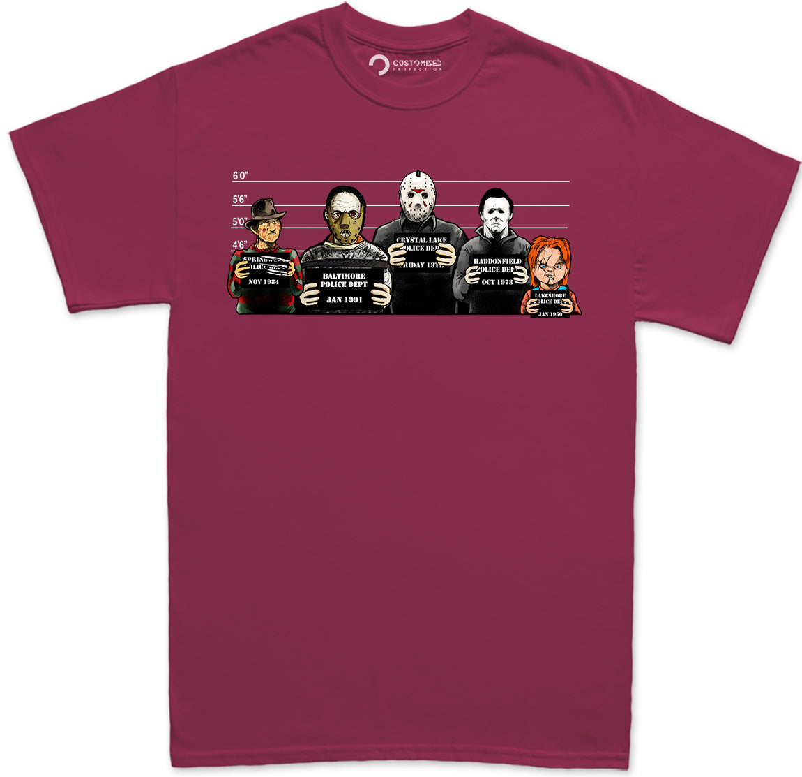 The Usual Horror Suspects Halloween T-shirt