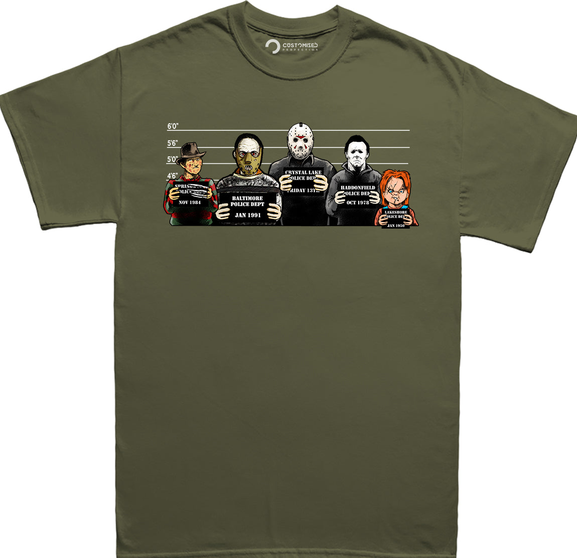 The Usual Horror Suspects Halloween T-shirt