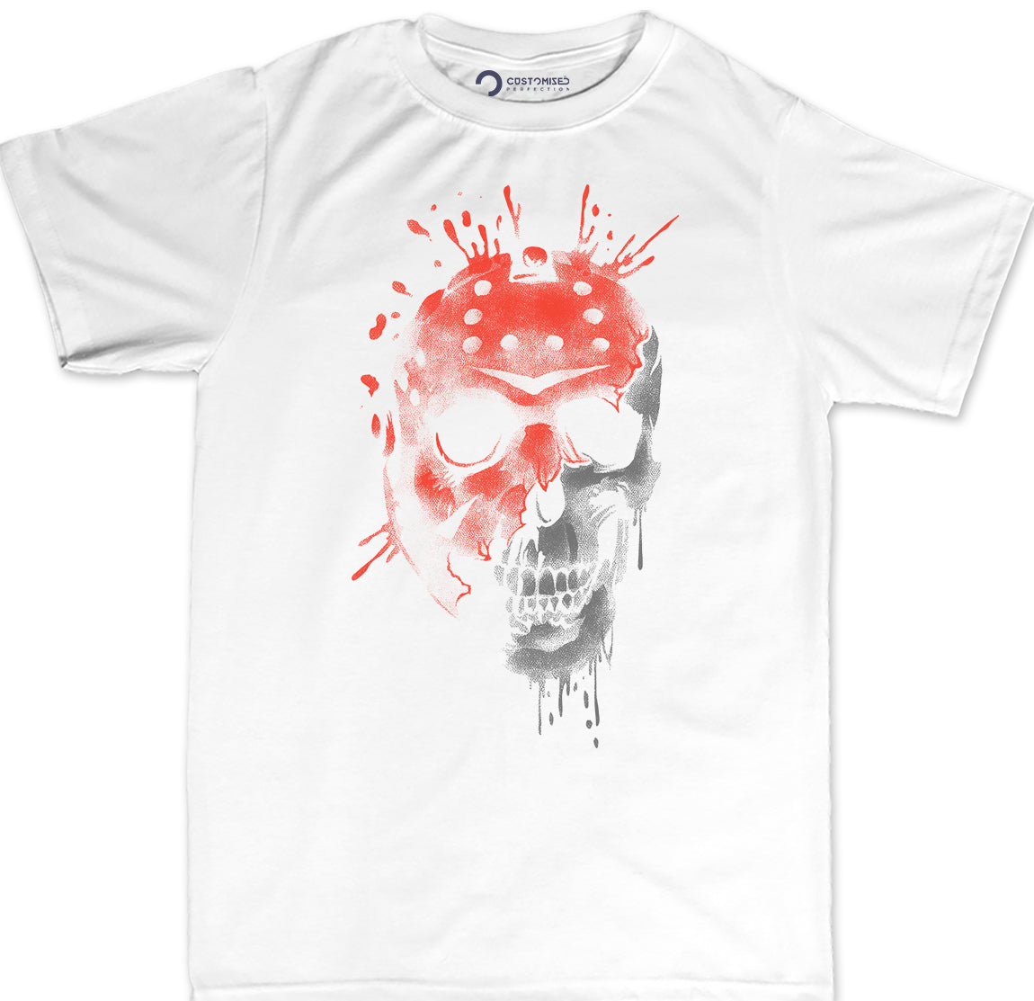 Jason Halloween Mask Friday 13th Shirt for Men - Jason Merchandise for Men - Horror Graphic Tees - Halloween Apparel