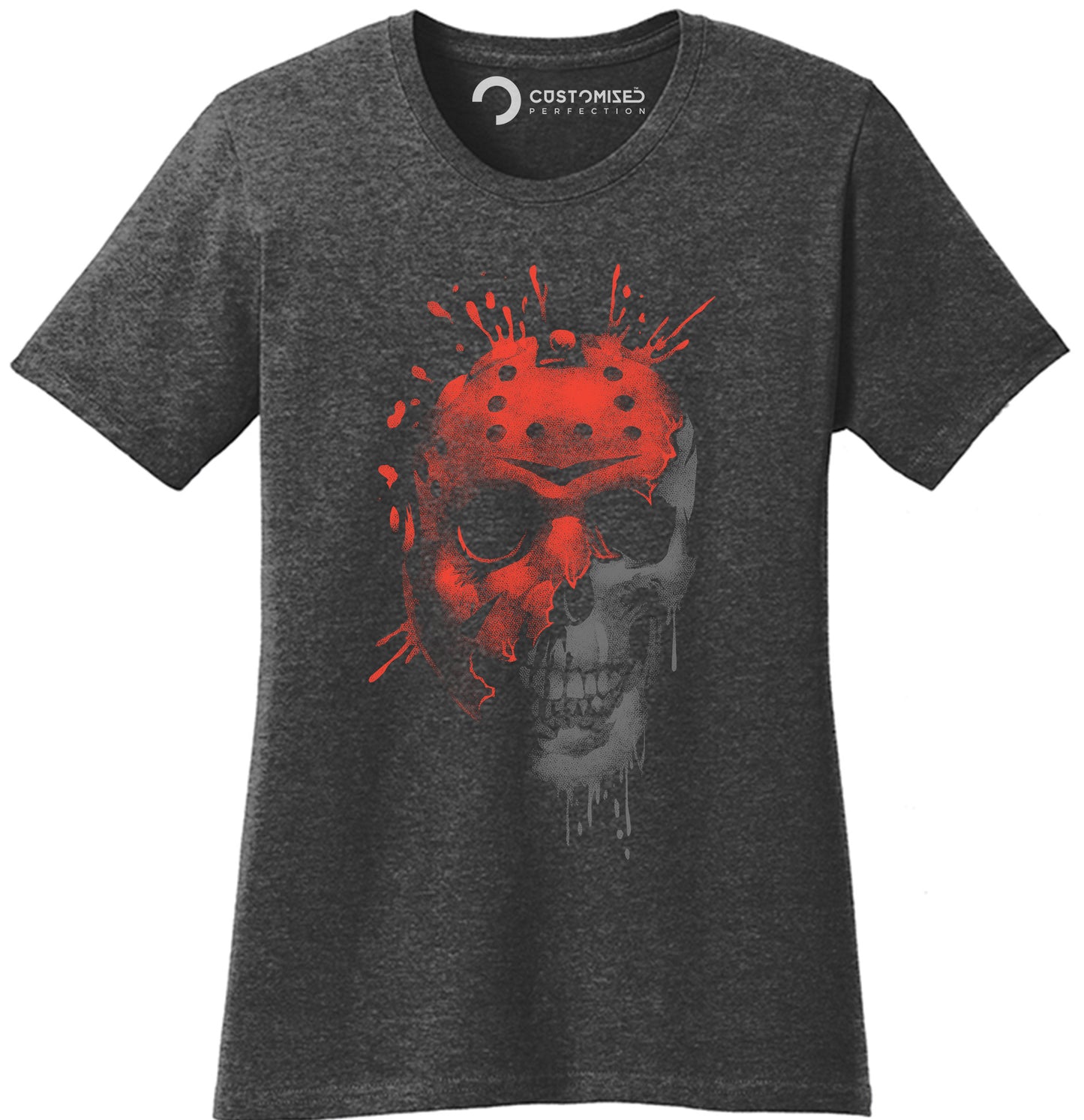 Jason Halloween Mask Friday 13th Shirt for Women - Jason Merchandise for Women - Horror Graphic Tees - Halloween Apparel