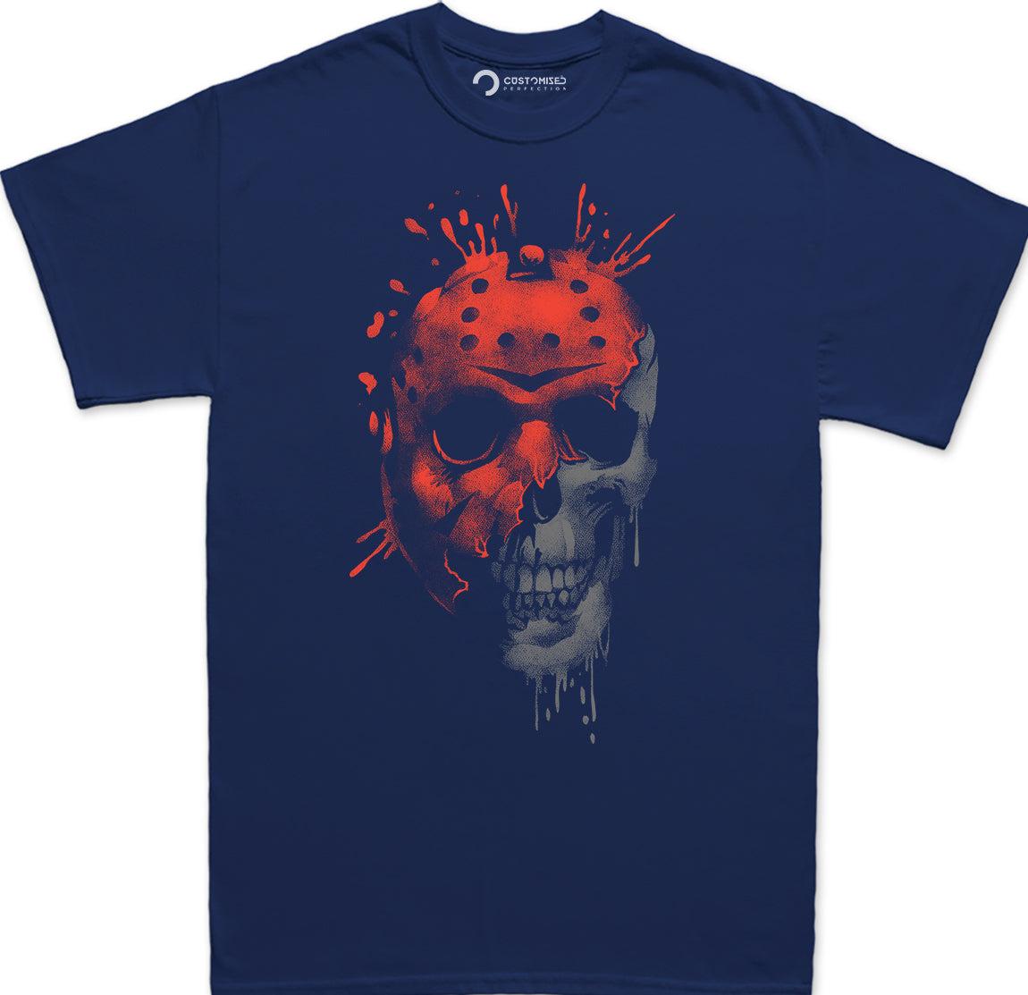 Jason Halloween Mask Friday 13th Shirt for Men - Jason Merchandise for Men - Horror Graphic Tees - Halloween Apparel