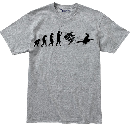 Evolution of a Witch Mens Halloween T-shirt